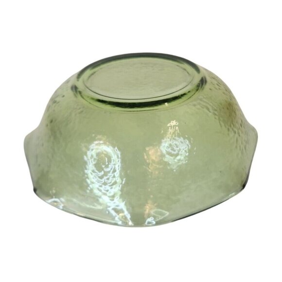 Avocado Green Glass Dip Serving Bowl, Condiment dish, - Picture 2 of 9